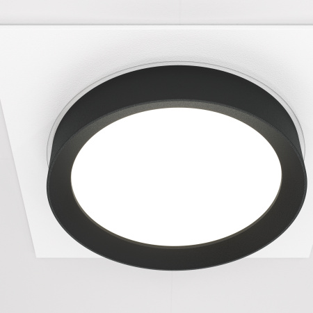 Встраиваемый светильник 1*GX53 15Вт Бело-черный IP20 Downlight DL086-GX53-SQ-WB Technical Maytoni
