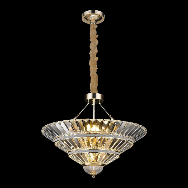 Люстра подвесная Золото/Прозрачный E14 8*40Вт WE147.08.303 WERTMARK