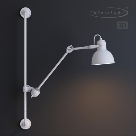Бра на кронштейне Е14 1*40W ARTA белый ODEON LIGHT