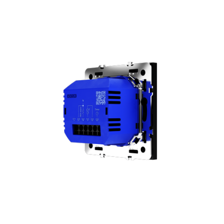Терморегулятор электронный Voltum S70 с индикацией и датчиком, для теплого пола, (черный матовый)