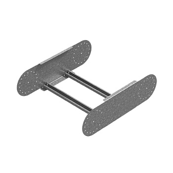 Секция шарнирного соединения для лестничного лотка ЛКР 300х160, толщ. 2,0 мм, гор. цинк Ostec