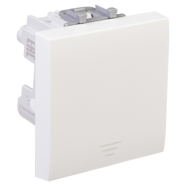 Кнопка одноклавишная модульная, "Avanti", "Белое облако", 2 модуля DKC