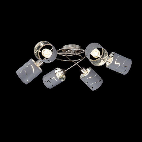 Потолочный светильник 6*E14 60Вт Никель IP20 Joell FR5001CL-06N Freya