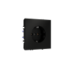 Розетка встраиваемая Voltum S70 с заземлением 16А, (черный матовый)