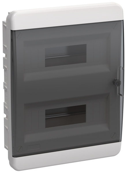 Корпус пластиковый ЩРВ-П-24 IP41 черн. прозр. дверь TEKFOR IEK