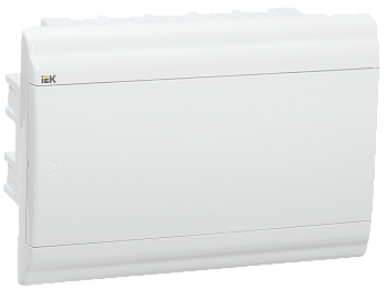 Корпус пластиковый ЩРВ-П-12 модулей встраиваемый белый/белая дверь IP41 PRIME IEK