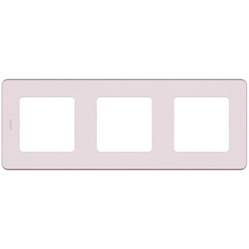 INSPIRIA Рамка горизонт/вертик 3 мест . розовый IP20 Legrand