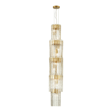 Люстра E14 9*40W MERKALE матов.золотой/прозрачный/стекло/ ODEON LIGHT