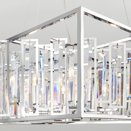 Подвесная люстра с хрусталем 6*E14 60Вт хром IP20 Cella (312/6 хром) Bogate's