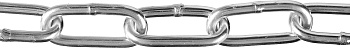 Цепь длиннозвенная, DIN 763, оцинкованная сталь, d=4мм, L=70м, Профессионал ЗУБР