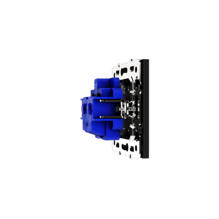 Розетка встраиваемая Voltum S70 с заземлением и защитными шторками, 16А, (графит)