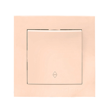 Валенсия Выключатель 1-кл, 10А кремовый проходной EKF