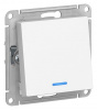 ATLASDESIGN 1-кл ПЕРЕКЛЮЧАТЕЛЬ с подсветкой, сх.6а, 10АХ, механизам, БЕЛЫЙ Schneider Electric
