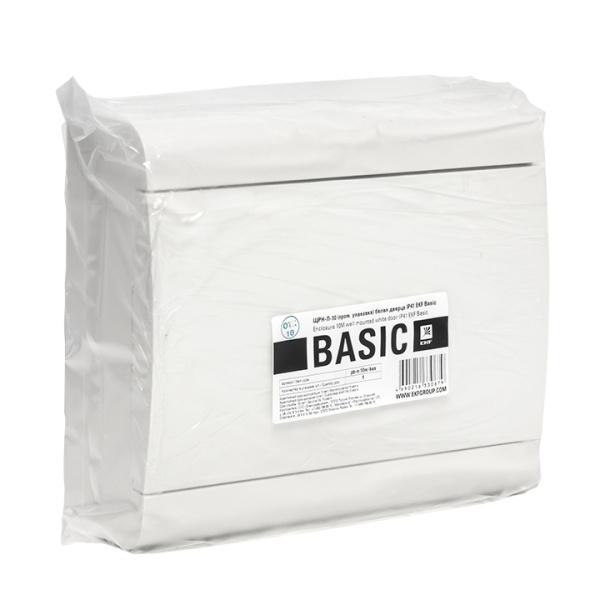 Щит распределительный ЩРН-П-10 (пром, упаковка) белая дверца IP41 Basic EKF