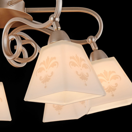 Потолочный светильник 7*E14 60Вт Золото IP20 Silvana FR2062-PL-07-G Freya