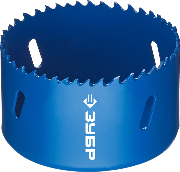 76мм, коронка биметаллическая, быстрорежущая сталь ЗУБР