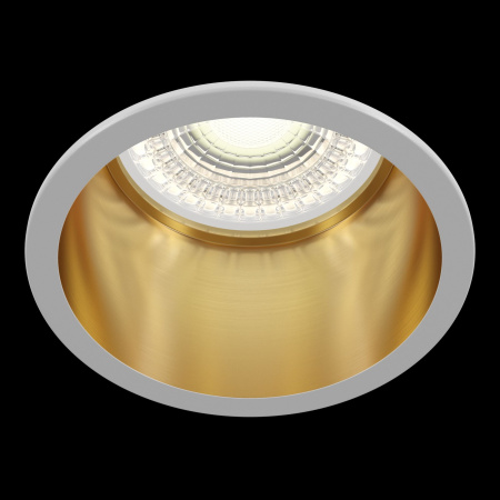 Встраиваемый светильник 1*GU10 50Вт Белый с Золотом IP20 Reif DL049-01WG Technical