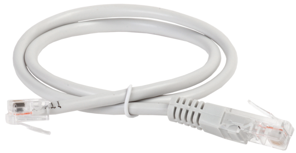 ITK Коммутационный шнур (патч-корд) RJ45-RJ12 1м серый