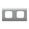 Рамка 2-ая, универсальная, серебряный NEW3-E CHINT