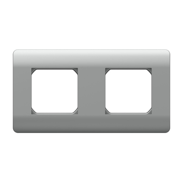 Рамка 2-ая, универсальная, серебряный NEW3-E CHINT