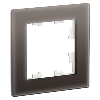 ATLASDESIGN NATURE Рамка универсальная 1-м стекло мокко IP20 Schneider Electric