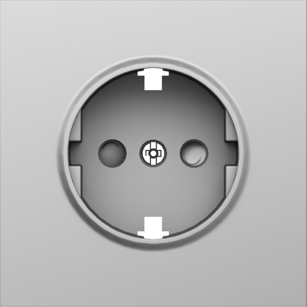 Donel S08 сталь накладка для розетки Schuko с заземлением, со шторками 16A 250 В~,серия DB