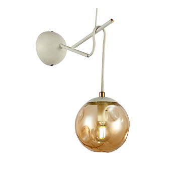 Светильник настенный Белый/Янтарный E14 1*40Вт SLE110201-01 EVOLUCE