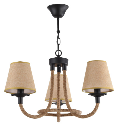 Люстра 3*E14 60Вт Матовый Черный IP20 Corda FR4402-PL-03-GB Freya