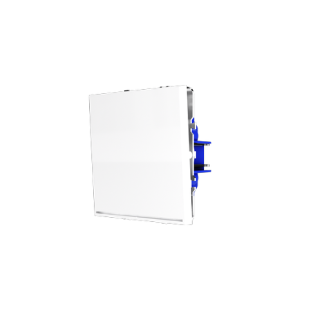 Выключатель встраиваемый Voltum S70 одноклавишный с подсветкой 10А, (белый глянцевый)