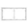 Рамка пластиковая Voltum S70 на 2 поста, (белый матовый)