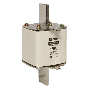 Плавкая вставка ППН-39 630/160А габарит 3 PROxima EKF