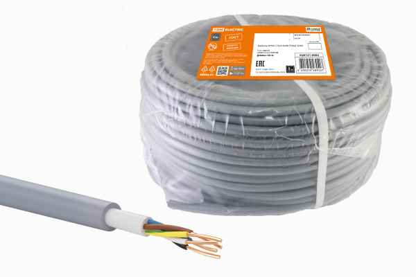Кабель NYM-J 5х4-0,66 (50м) TDM