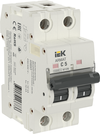 Выключатель автоматический ВА МОД M10N 2П С 5А ARMAT IEK