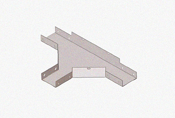 Лоток тройниковый глухой ОТГ 300х50 У3, окрашенный, S1,5