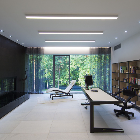 Линейный светодиодный накладной односторонний светильник 20Вт 3000К серебро матовое IP20 (a041480) Elektrostandard Pro