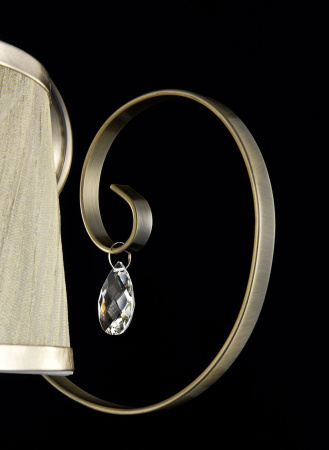 Настенный светильник (бра) 1*E14 40Вт Бронза IP20 Simone FR2020-WL-01-BZ Freya