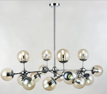 Подвесной светильник 16*E14 60Вт Хром IP20 Richard FR5596PL-16CH Freya