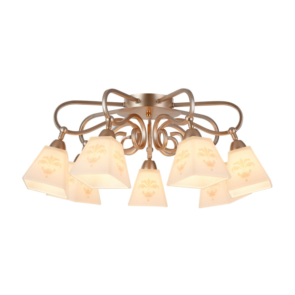 Потолочный светильник 7*E14 60Вт Золото IP20 Silvana FR2062-PL-07-G Freya