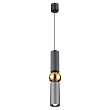 Подвес GU10 1*5W SAKRA серый/золото ODEON LIGHT