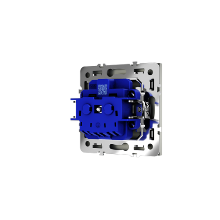 Розетка встраиваемая Voltum S70 с заземлением 16А, (сталь)