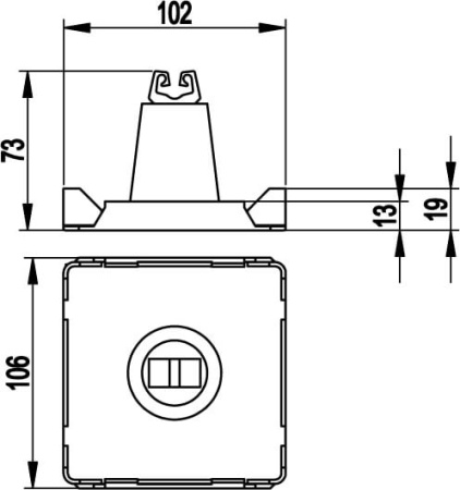 Пластиковый держатель для кровли DKC Пластиковый держатель для кровли DKC