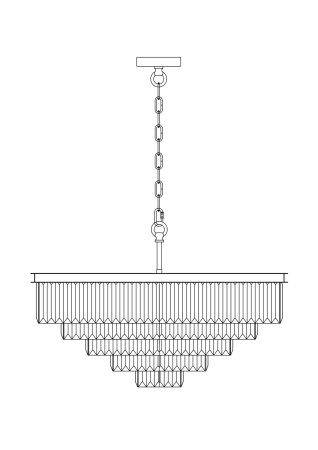 Подвесной светильник 12*E14 40Вт Латунь IP20 Revero MOD085PL-12BS Maytoni