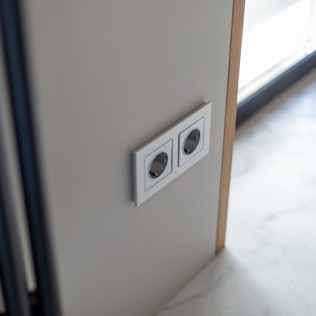 Aluminium Рамка на 2 поста (алюминий) Werkel