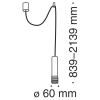 Подвесной светильник 1*GU10 40Вт Черный IP20 Kinzo P025PL-01B Technical