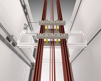 Кронштейн для шинодержателя плоских шин FORT для корпуса глубиной 400 PROxima EKF