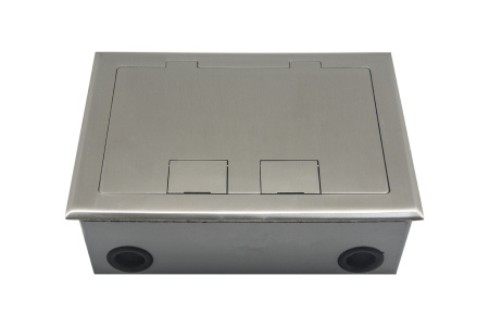 Donel Лючок в пол 6 мод. (2 мод. 45х45 мм. + 2 мод. 22.5х45 мм.), нержавеющая сталь, (с уст. набором)