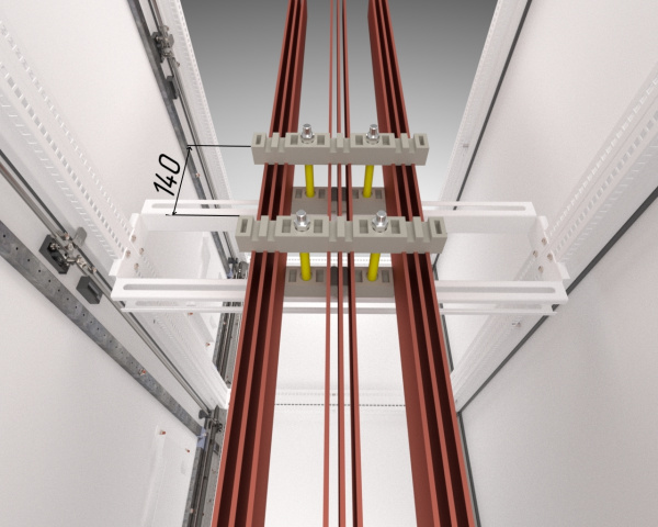 Кронштейн для шинодержателя плоских шин FORT для корпуса глубиной 600 PROxima EKF