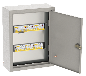 Щиток осветительный ОЩВ навесной с автоматическими выключателями 3p 1х100А 1p 12х16А IEK