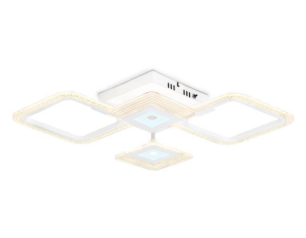 Светильник потолочный светодиодный с пультом FA4281/4 WH белый 56W 3000K+6400K/4200K/6400K+3000K 525*525*75 (ПДУ ИК) Ambrella Light
