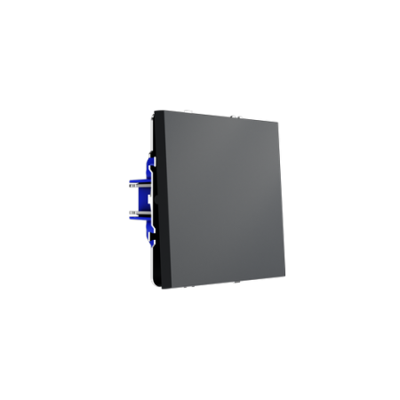 Выключатель встраиваемый Voltum S70 одноклавишный 10А, (графит)